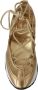 Jimmy Choo Gouden Glamour Mesh Leren Sneakers Yellow Dames - Thumbnail 4