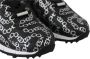 Jimmy Choo Zwarte Zilveren Monza Sneakers van Leer Black Dames - Thumbnail 3
