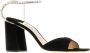 Jimmy Choo Zwarte Suède Sandalen met Verstelbare Enkelband Black Dames - Thumbnail 3