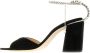 Jimmy Choo Zwarte Suède Sandalen met Verstelbare Enkelband Black Dames - Thumbnail 4