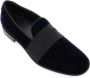 Jimmy Choo Thame Velvet Loafers met Geborduurd Logo Blue Heren - Thumbnail 6