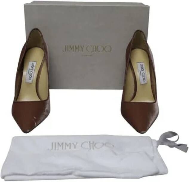Jimmy Choo Velvet heels Brown Dames