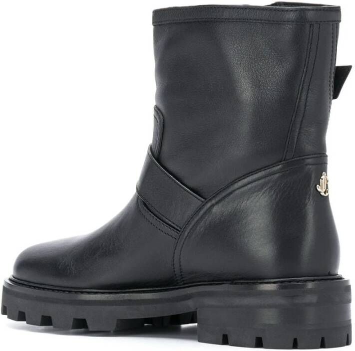 Jimmy Choo Youth enkellaarzen met gesp Zwart - Foto 4