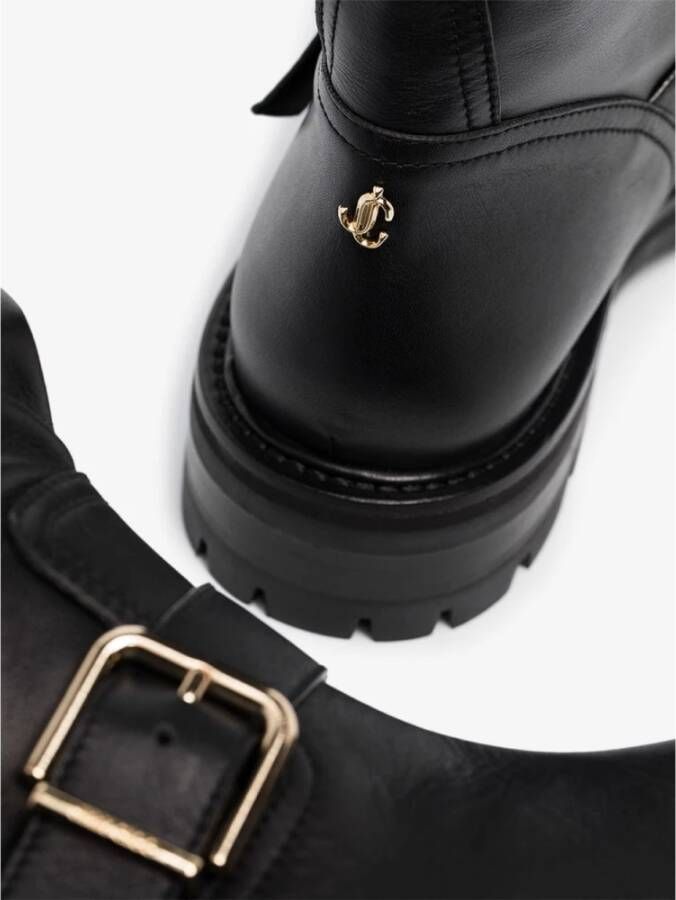 Jimmy Choo Youth enkellaarzen met gesp Zwart - Foto 5