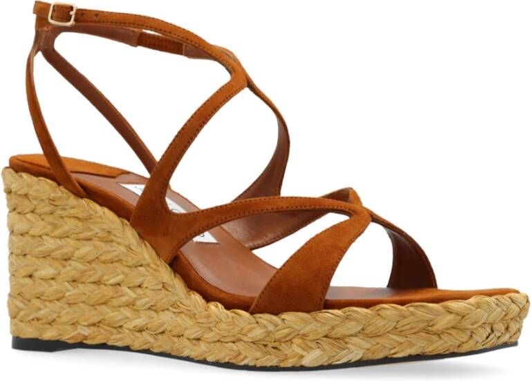 Jimmy Choo Wig Sandalen Ayla 85 Brown Dames