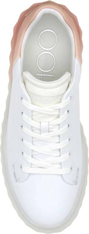 Jimmy Choo Witte Diamond Maxi F II Sneakers White Dames