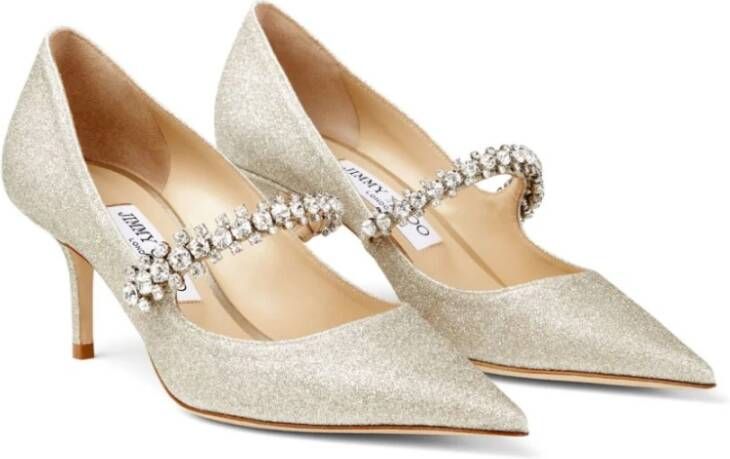 Jimmy Choo Witte hak sandalen White Dames