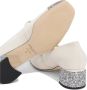 Jimmy Choo Glitter Two-Tone Leren Blokhak Schoenen White Dames - Thumbnail 3