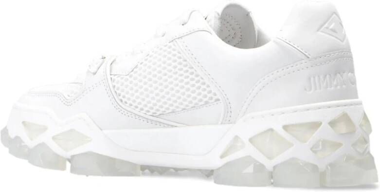 Jimmy Choo Witte leren sneakers
