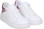 Jimmy Choo Witte Leren Sneakers Ronde Neus White Dames - Thumbnail 2