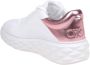 Jimmy Choo Witte Leren Sneakers Ronde Neus White Dames - Thumbnail 4