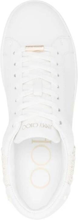 Jimmy Choo Witte Parelsneakers White Dames