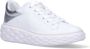 Jimmy Choo Witte Leren Flatform Sneakers met Zilveren Gelamineerd Detail White Dames - Thumbnail 2