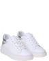 Jimmy Choo Witte Zilveren Leren Sneakers White Dames - Thumbnail 2