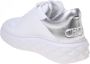 Jimmy Choo Witte Zilveren Leren Sneakers White Dames - Thumbnail 4