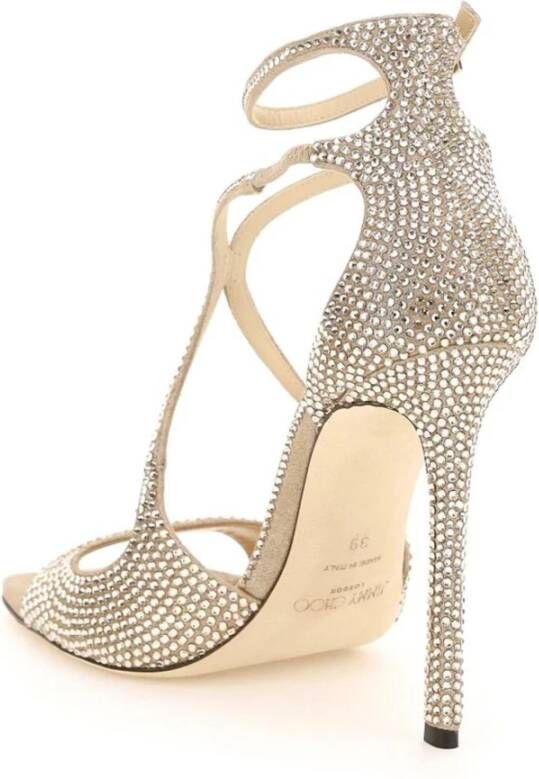 Jimmy Choo Azia sandalen verfraaid met kristal Beige - Foto 2