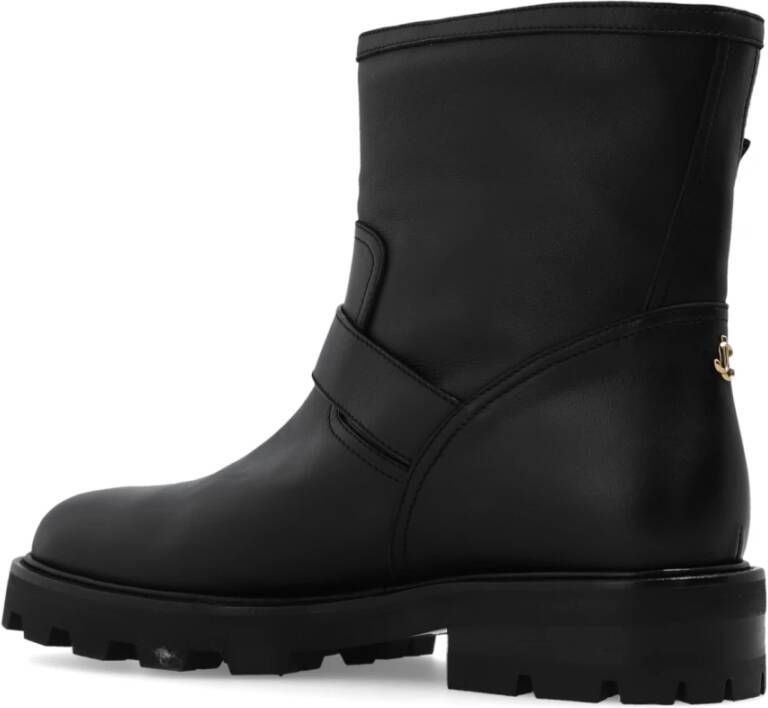 Jimmy Choo Youth II studs enkellaarzen Zwart Dames