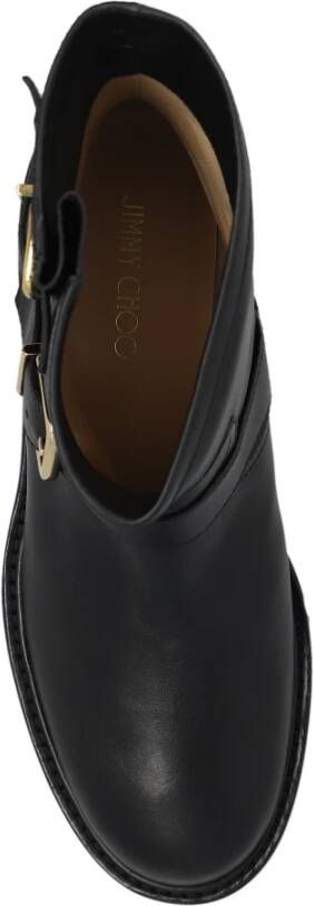 Jimmy Choo Youth enkellaarzen met gesp Zwart - Foto 8