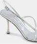 Jimmy Choo Zilver Metallic Leren Sandalen - Thumbnail 2
