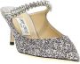 Jimmy Choo Zilveren Glitter Puntige Neus Platte Schoenen Gray Dames - Thumbnail 2