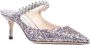 Jimmy Choo Zilveren Glitter Puntige Neus Platte Schoenen Gray Dames - Thumbnail 7