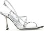 Jimmy Choo Zilveren Leren Etana Sandalen - Thumbnail 2