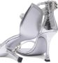 Jimmy Choo Zilveren Leren Sandalen Verhogen Stijl - Thumbnail 2