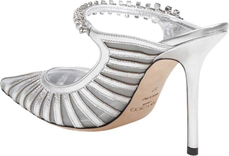 Jimmy Choo Zilveren Pumps met Juweelband