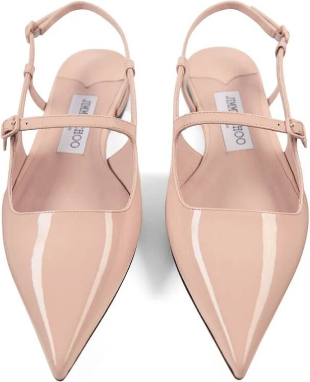 Jimmy Choo Zwarte Ballerina Schoenen voor Vrouwen Beige Dames