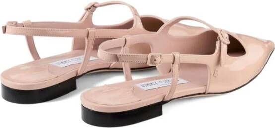 Jimmy Choo Zwarte Ballerina Schoenen voor Vrouwen Beige Dames