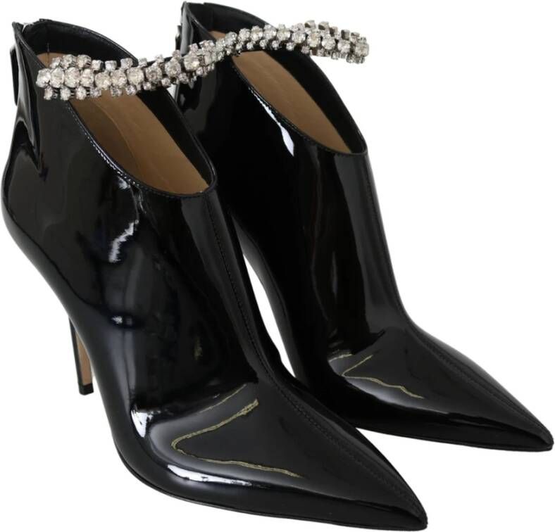 Jimmy Choo Zwarte Blaize 100 Laarzen met Ritssluiting Zwart Dames