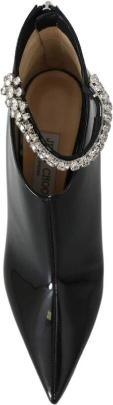 Jimmy Choo Zwarte Blaize 100 Laarzen met Ritssluiting Zwart Dames