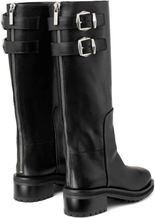 Jimmy Choo Zwarte enkellaarsjes voor vrouwen Black Dames