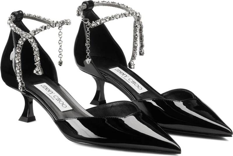 Jimmy Choo Zwarte Stevie Elegante Hoge Hakken Black Dames