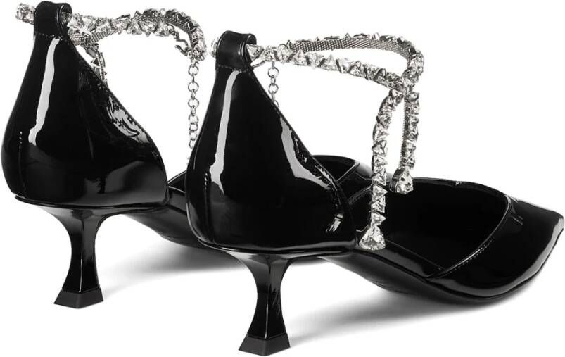 Jimmy Choo Zwarte Stevie Elegante Hoge Hakken Black Dames