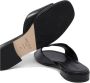 Jimmy Choo Zwarte leren platte sandalen met vierkante neus Black Dames - Thumbnail 5