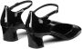 Jimmy Choo Zwarte leren schoenen met gespsluiting en enkelbandje - Thumbnail 3