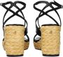 Jimmy Choo Zwarte Leren Sleehak Sandalen Vintage Effect - Thumbnail 2