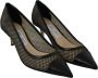 Jimmy Choo Zwarte Mesh en Leren Amika Pumps Black Dames - Thumbnail 2