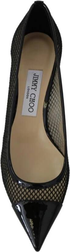 Jimmy Choo Zwarte Mesh Pumps 2-inch hak Zwart Dames