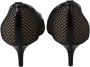 Jimmy Choo Chique puntige pumps in lak en mesh Black Dames - Thumbnail 5