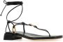 Jimmy Choo Zwarte Onyxia Teenslippers Black Dames - Thumbnail 2