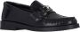 Jimmy Choo Zwarte Leren Flats met Kettingdetail Black Dames - Thumbnail 18