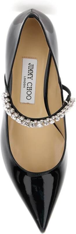 Jimmy Choo Zwarte platte pomp schoenen Black Dames