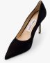 Jimmy Choo Zwarte pumps met hak en metalen logo - Thumbnail 2