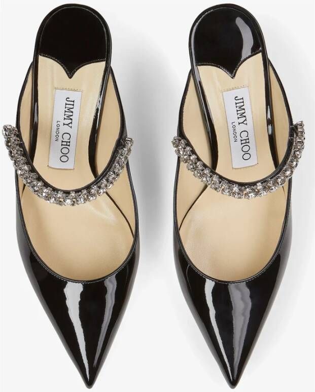 Jimmy Choo Zwarte sandalen met kristallen