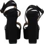 Jimmy Choo Zwarte Satijnen Hoge Hak Sandalen - Thumbnail 2