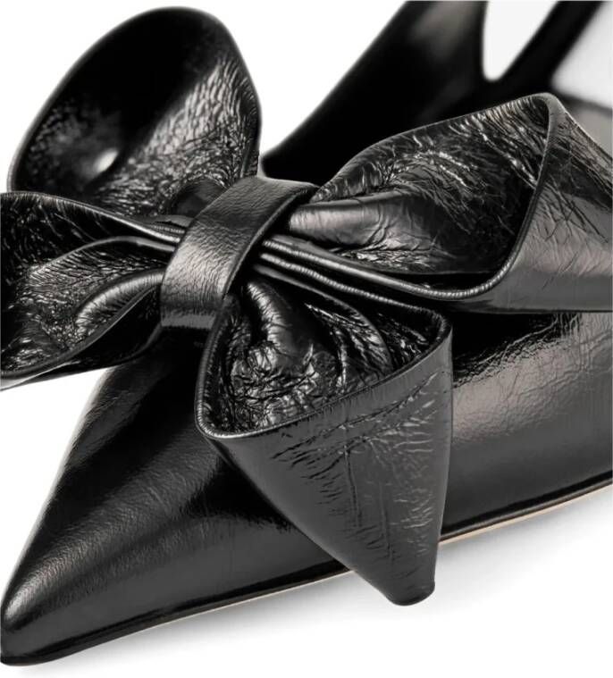 Jimmy Choo Zwarte strik hoge hakken