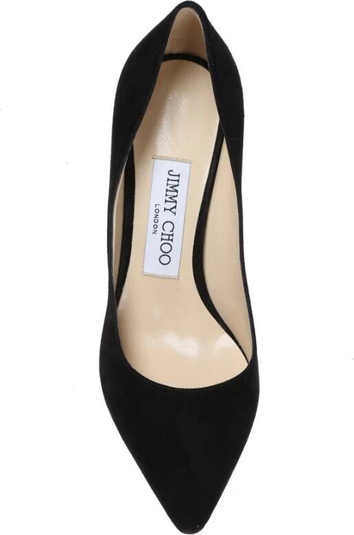 Jimmy Choo Zwarte suède pumps met puntneus