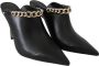 Jimmy Choo Zwarte Gouden Leren Pumps met Puntige Neus Black Dames - Thumbnail 2